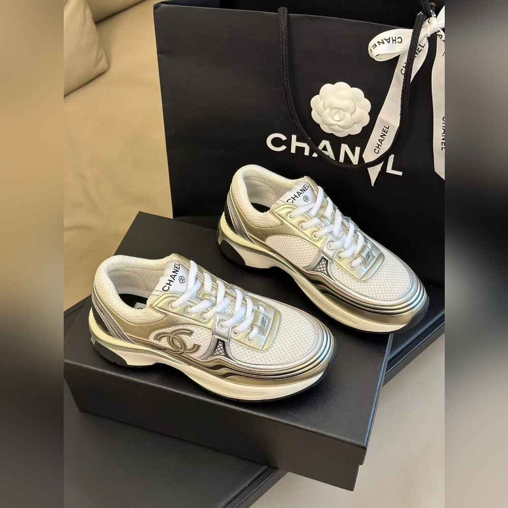 Chanel CC Logo Sneakers